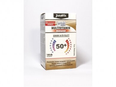 MAISTO PAPILDAS MULTIVITINAI IMMUNER SENIOR 50+ SU LAKTOBACILOMIS JUTAVIT 45 TAB. 1 MAISTO PAPILDAS MULTIVITINAI IMMUNER SENIOR 50+ SU LAKTOBACILOMIS JUTAVIT 45 TAB. 1