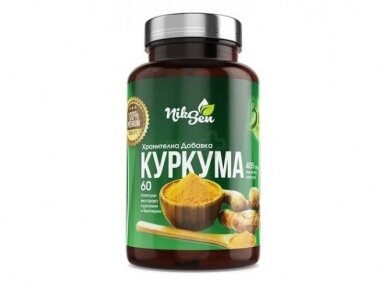 Maisto papildas NIKSEN KURKUMA N60 (Ciberžolė+kurkumino ekstraktas+pipirų ekstraktas) Maisto papildas NIKSEN KURKUMA N60 (Ciberžolė+kurkumino ekstraktas+pipirų ekstraktas)