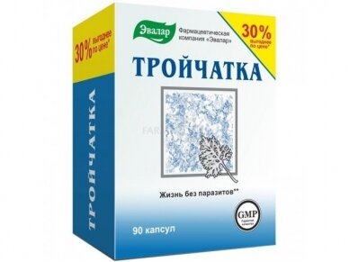 Maisto papildas ТROIČATKA 200mg N90 (Evalar) Maisto papildas ТROIČATKA 200mg N90 (Evalar)