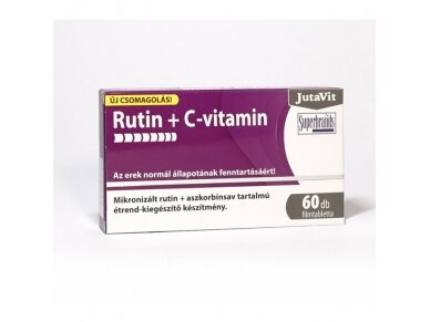 Maisto papildas Rutinas+ Vitaminas C 60 tablečių