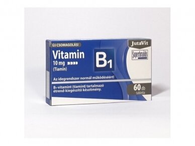 Maisto papildas VITAMINAS B1 60 TAB. "JutaVit" Maisto papildas VITAMINAS B1 60 TAB. "JutaVit"