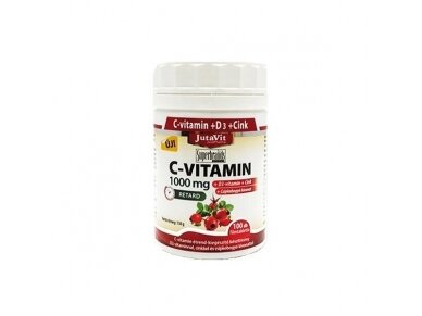 Maisto papildas VITAMINAS C 1000 mg. JUTAVIT, 100 Tab.. Maisto papildas VITAMINAS C 1000 mg. JUTAVIT, 100 Tab..