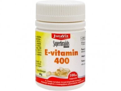 MAISTO PAPILDAS VITAMINAS E 400 TV 100 KAP. MAISTO PAPILDAS VITAMINAS E 400 TV 100 KAP.