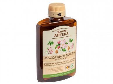 Masažinis aliejus Natūralus Zelionaja Apteka 200 ml. Masažinis aliejus Natūralus Zelionaja Apteka 200 ml.