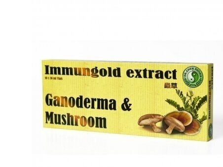 Maisto papildas. Immunogold,Reishi ir Shiitake grybų ekstraktai 10x10