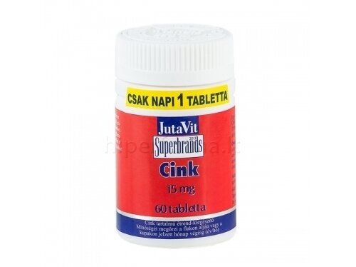 Maisto papildas Cinkas 15mg JutaVit N60 Maisto papildas Cinkas 15mg JutaVit N60