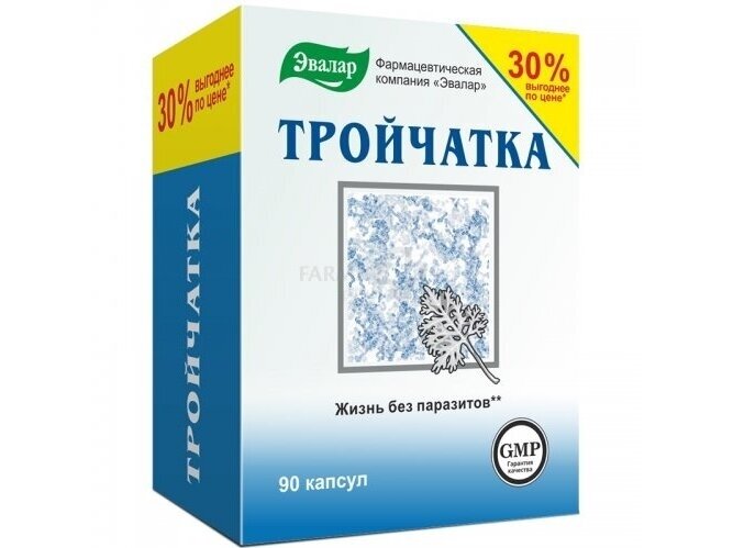 Maisto papildas ТROIČATKA 200mg N90 (Evalar) Maisto papildas ТROIČATKA 200mg N90 (Evalar)