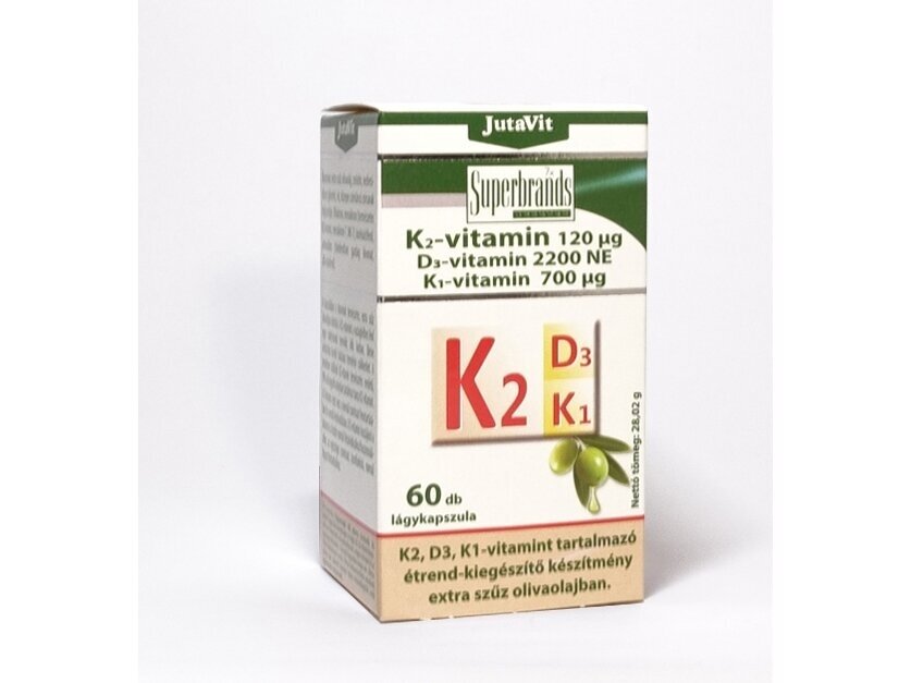 MAISTO PAPILDAS K2 VITAMINAS 60 tab.. "JUTAVIT" 1 MAISTO PAPILDAS K2 VITAMINAS 60 tab.. "JUTAVIT" 1