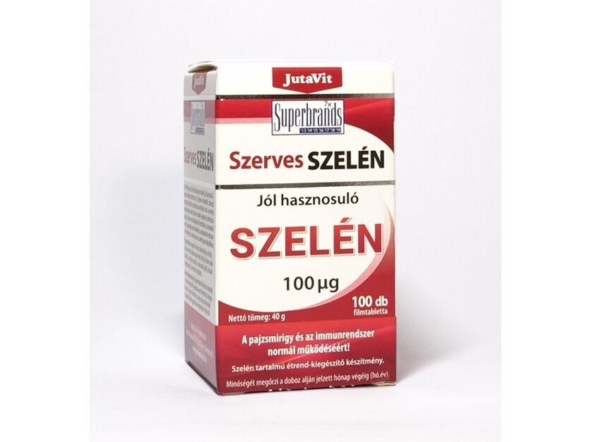 Maisto papildas Organinis selenas 100µg JutaVit N100 Maisto papildas Organinis selenas 100µg JutaVit N100