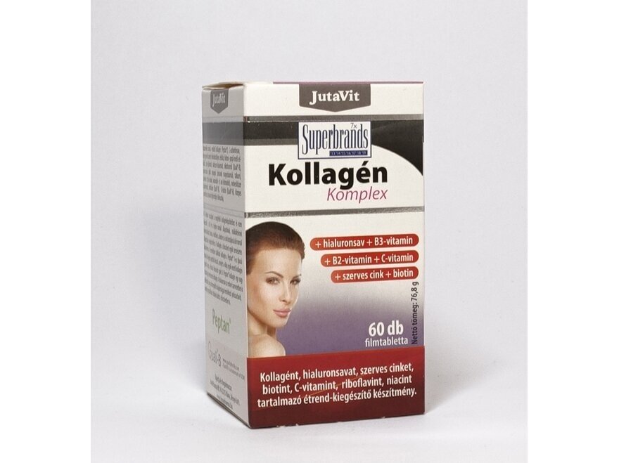 Maisto papildas Kollagen Komplex (kolagenas+hialuronas+cinkas+B2+B3+C+biotinas) Jutavit N60 Maisto papildas Kollagen Komplex (kolagenas+hialuronas+cinkas+B2+B3+C+biotinas) Jutavit N60