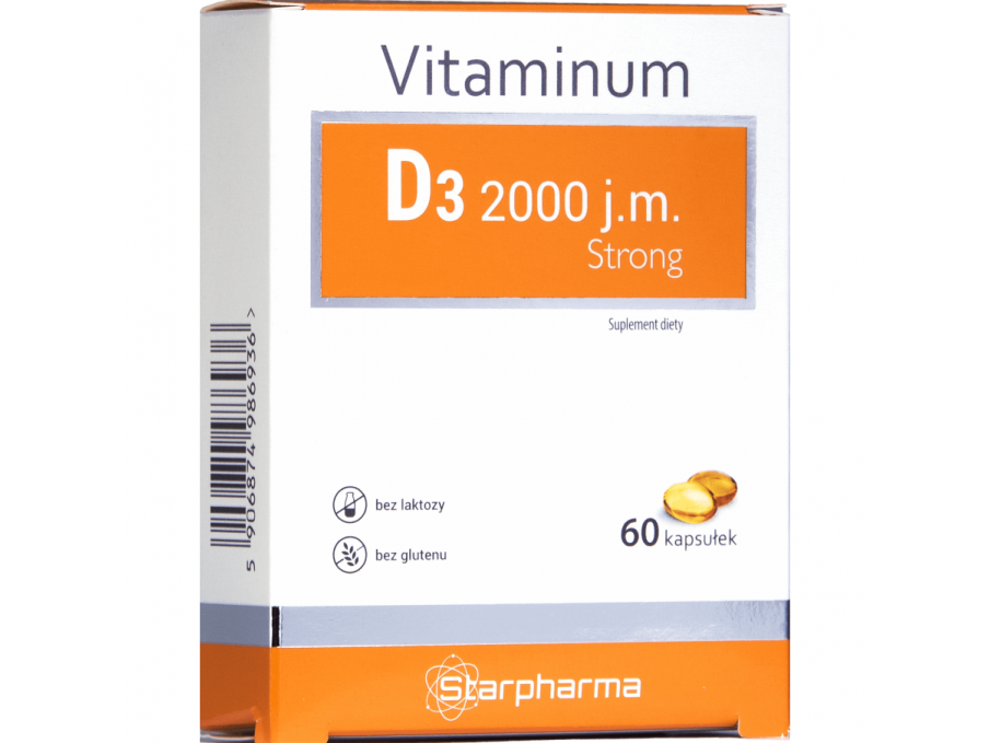 Maisto papildas Vitaminas D3 2000 TV Strong Starpharma N60
