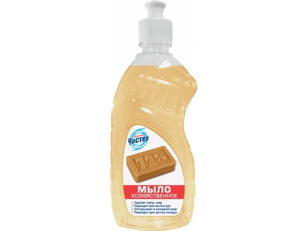 MISTER ČISTER 72 proc. ūkinis muilas, skystas, 450 ml MISTER ČISTER 72 proc. ūkinis muilas, skystas, 450 ml