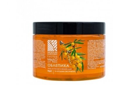 MODUM CLASSIC tirštas muilas kūnui ir plaukams Šaltalankio, 500 g MODUM CLASSIC tirštas muilas kūnui ir plaukams Šaltalankio, 500 g