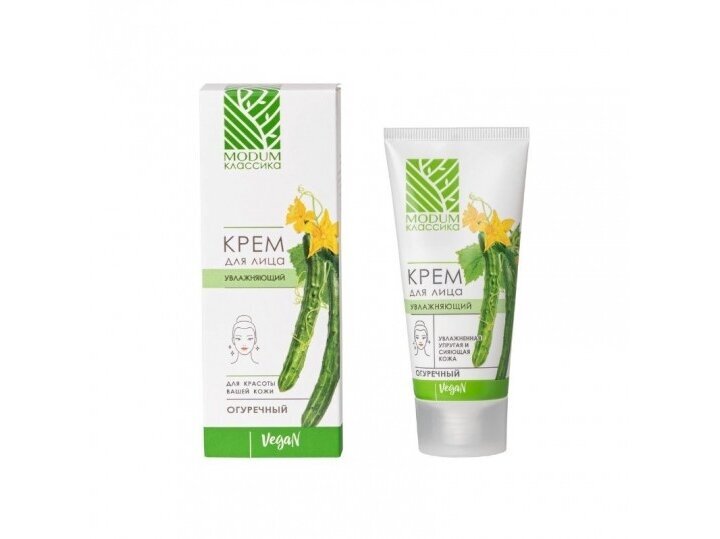 MODUM CLASSIC veido kremas drėkinamasis Agurkų, 50 g MODUM CLASSIC veido kremas drėkinamasis Agurkų, 50 g