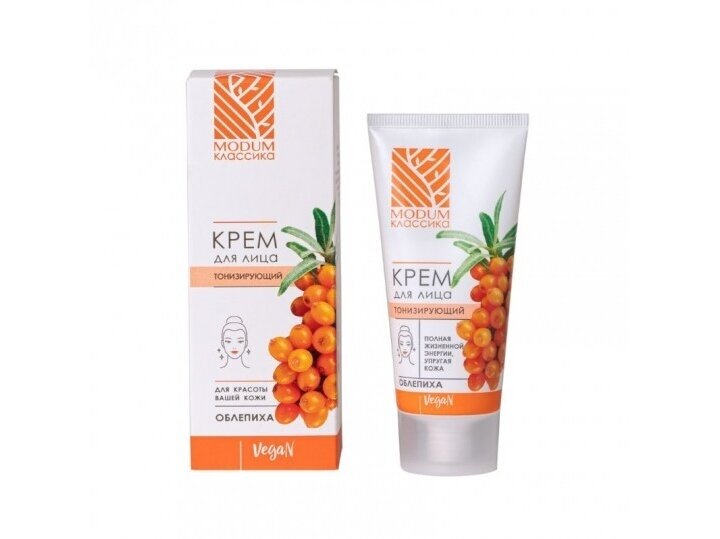MODUM CLASSIC veido kremas tonizuojantis Šaltalankių, 50 g