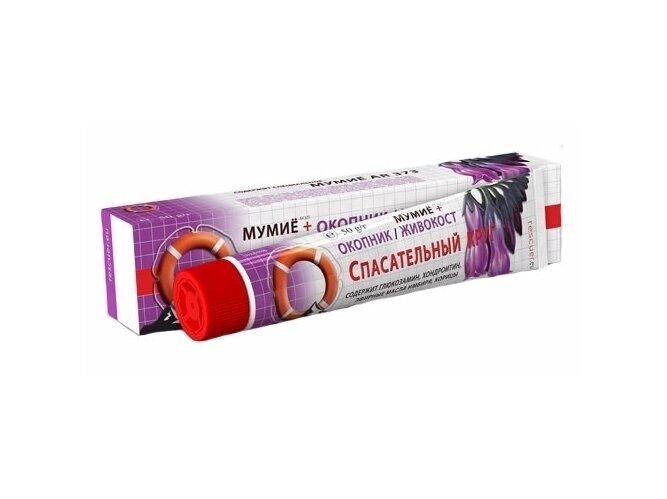 "Mumijus + kaulažolė" kremas balzamas kūnui 50 g. "Mumijus + kaulažolė" kremas balzamas kūnui 50 g.