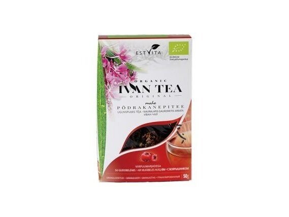 Natūrali fermentuota arbata „Ivan tea“ su gudobelių vaisiais, 50g. Natūrali fermentuota arbata „Ivan tea“ su gudobelių vaisiais, 50g.
