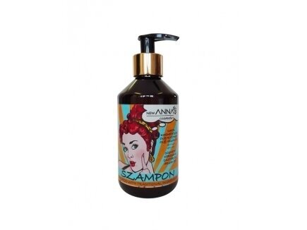 NEW ANNA COSMETICS Plaukų šampūnas / Pažeistiems plaukams  su kosmetiniu žibalu, ricinų ir argano aliejais300 ml.