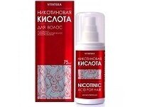Nikotino rūgštis priemonė plaukų augimui 75 ml