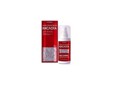 Nikotino rūgštis priemonė plaukų augimui 75 ml