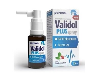 PARENE Validol Plus purškalas, 25 ml PARENE Validol Plus purškalas, 25 ml