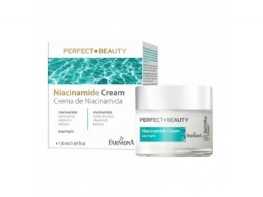 PERFECT BEAUTY kremas veidui dieninis/naktinis drėkinantis su niacinamidu, 50 ml PERFECT BEAUTY kremas veidui dieninis/naktinis drėkinantis su niacinamidu, 50 ml