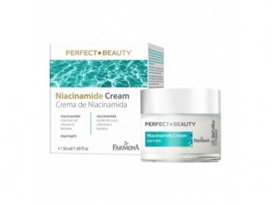 PERFECT BEAUTY kremas veidui dieninis/naktinis drėkinantis su niacinamidu, 50 ml PERFECT BEAUTY kremas veidui dieninis/naktinis drėkinantis su niacinamidu, 50 ml