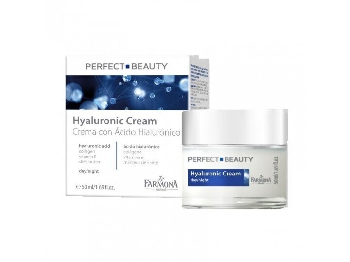 PERFECT BEAUTY kremas veidui dieninis/naktinis maitinantis su hialuronu, 50 ml