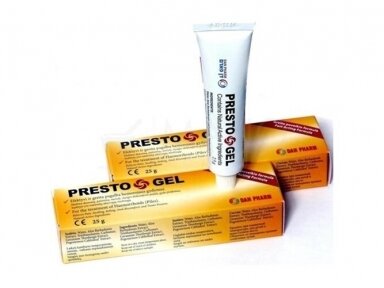 PrestoGel gelis nuo hemorojaus 25g PrestoGel gelis nuo hemorojaus 25g