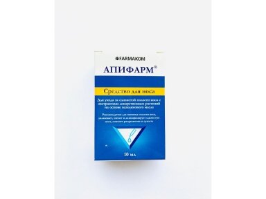 Priemonė nosies gleivinei „APIFARM“ 10ml.