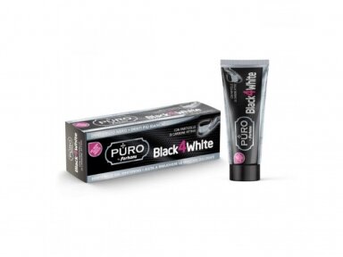 Puro By Forhans Dantų pasta BLACK 4 White 75 ml.