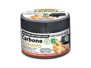 PURO by FORHANS Valomoji plaukų kaukė Anglis ir Imbieras 250 ml.
