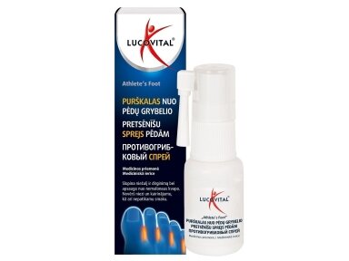Purškalas nuo pėdų grybelio LUCOVITAAL 25ml Purškalas nuo pėdų grybelio LUCOVITAAL 25ml