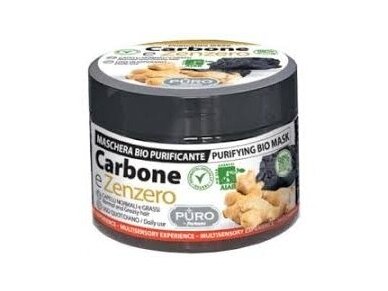 PURO by FORHANS Valomoji plaukų kaukė Anglis ir Imbieras 250 ml. PURO by FORHANS Valomoji plaukų kaukė Anglis ir Imbieras 250 ml.