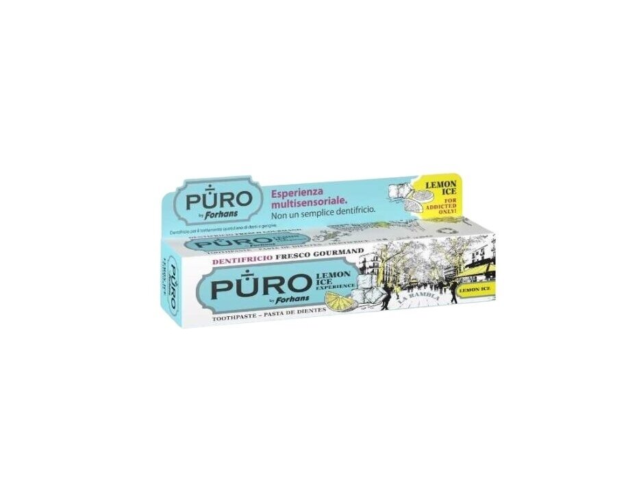 PURO by Forhans Dantų pasta LEMON ICE 75 ml. PURO by Forhans Dantų pasta LEMON ICE 75 ml.