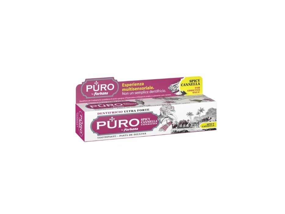 PURO by Forhans Dantų pasta SPICY CANELLA 75 ml. PURO by Forhans Dantų pasta SPICY CANELLA 75 ml.