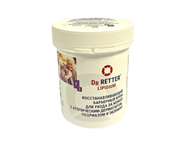 Regeneruojantis barjerinis odos priežiūros kremas Dr.Retter® Lipidium, 250 ml Regeneruojantis barjerinis odos priežiūros kremas Dr.Retter® Lipidium, 250 ml