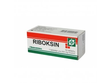 Maisto papildas Riboksin 200mg inozino 50tab. Maisto papildas Riboksin 200mg inozino 50tab.