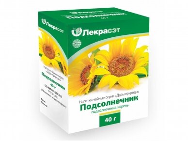 Žolelių arbata Saulėgrąžų šaknys 40 g. "Lekraset" Žolelių arbata Saulėgrąžų šaknys 40 g. "Lekraset"