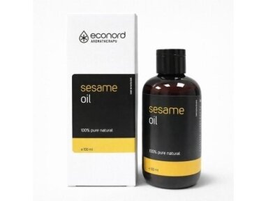 Sezamų aliejus, 100 ml. ECONORD Sezamų aliejus, 100 ml. ECONORD