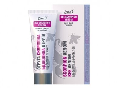 Šildantis Kūno balzamas Bičių nuodai, Skorpionas FTB 75 ml. Šildantis Kūno balzamas Bičių nuodai, Skorpionas FTB 75 ml.