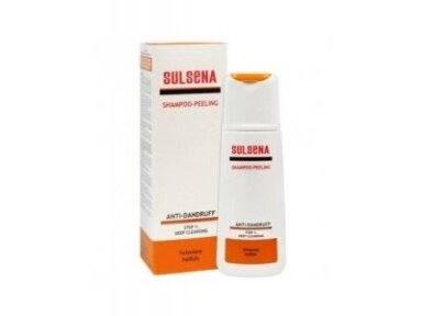 Sulsena" šampūnas - su naturaliu pilingu nuo pleiskanų 150ml Sulsena" šampūnas - su naturaliu pilingu nuo pleiskanų 150ml