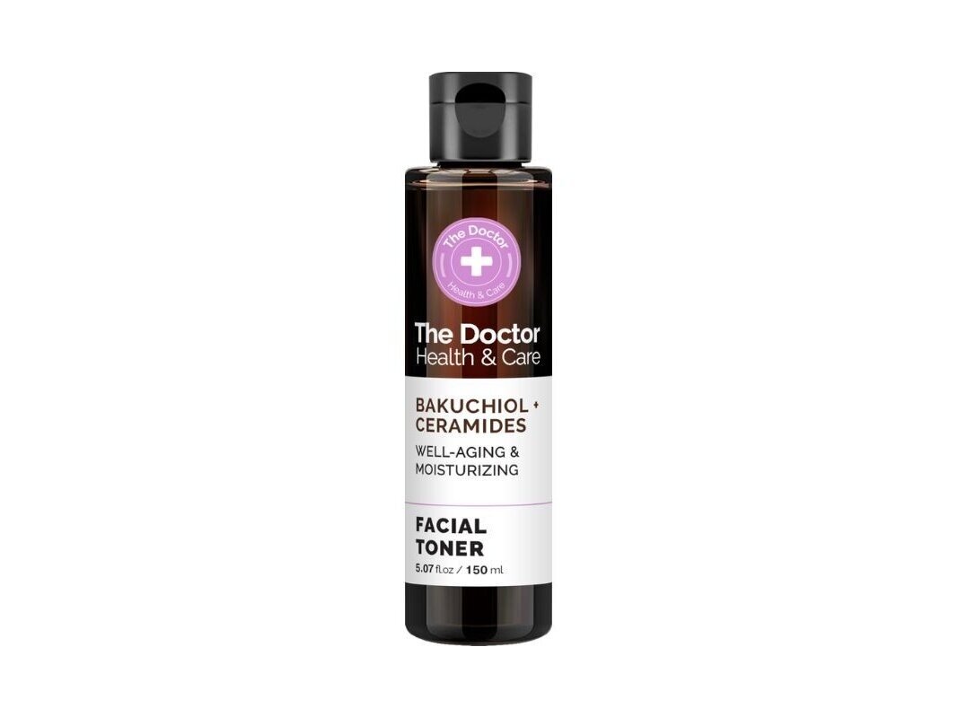 THE DOCTOR veido tonikas glotninamasis Bakučiolis ir keramidai, 150 ml THE DOCTOR veido tonikas glotninamasis Bakučiolis ir keramidai, 150 ml