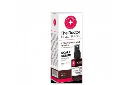 THE DOCTOR galvos odos serumas Keratinas + Argininas + Biotinas Maksimali Energija, 89 ml THE DOCTOR galvos odos serumas Keratinas + Argininas + Biotinas Maksimali Energija, 89 ml