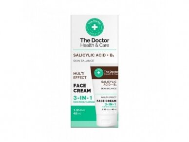 THE DOCTOR veido kremas balansuojantis 3 in 1 Salicilo rūgštis + B5, 40 ml THE DOCTOR veido kremas balansuojantis 3 in 1 Salicilo rūgštis + B5, 40 ml