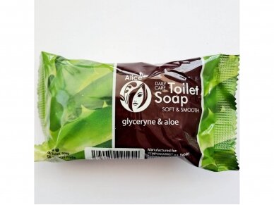 Tualetinis muilas su glicerinu ir alijošiumi 100 gr Tualetinis muilas su glicerinu ir alijošiumi 100 gr