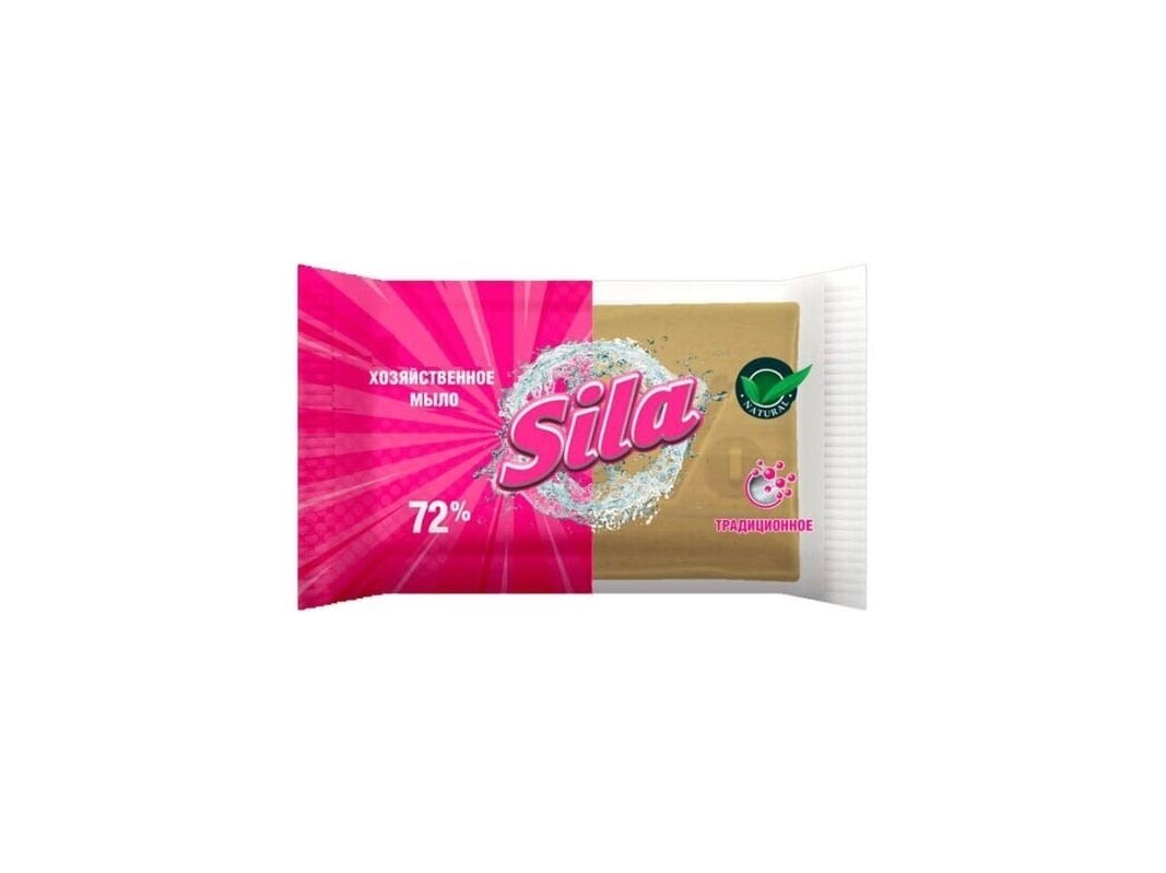 Ūkiškas balinantis muilas skalbimui SILA 72%, 140g Ūkiškas balinantis muilas skalbimui SILA 72%, 140g