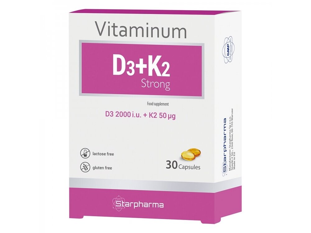 VITAMINUM D3+K2 strong Starpharma VITAMINUM D3+K2 strong Starpharma