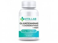 VITA-LAB maisto papildas Gliukozaminas 1500, Chondroitinas ir MSM, N90