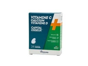 Vitavea Vitaminas C + kalcis + vitaminas D 24 tabl. Vitavea Vitaminas C + kalcis + vitaminas D 24 tabl.